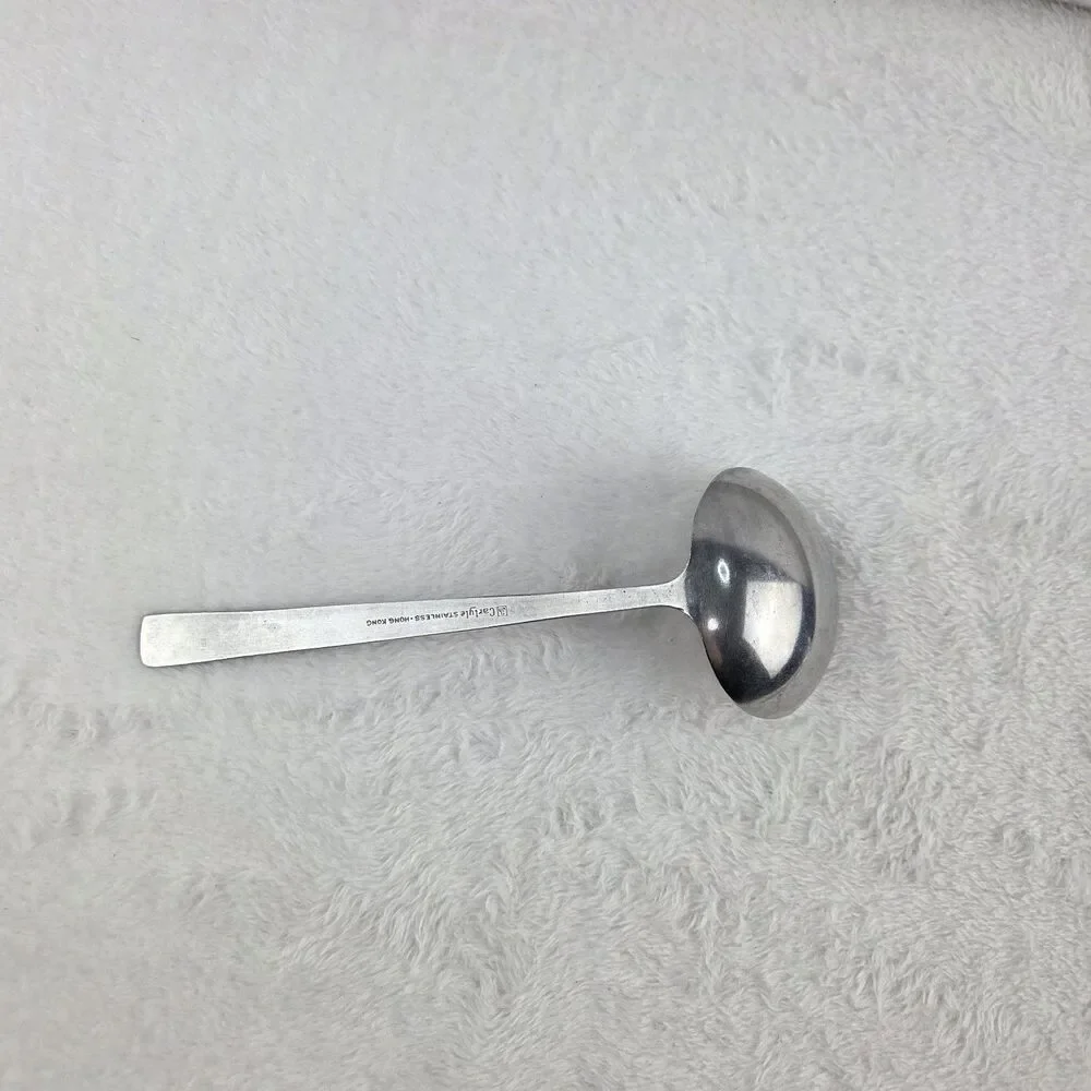 Vintage Cameo Carlyle Stainless Serving Set Hong Kong‎ Slotted Spoon Ladle